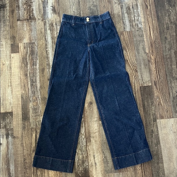 H&M Denim - NWT H&M Women’s Dark Indigo High Wide Waist Wide-Leg Jeans